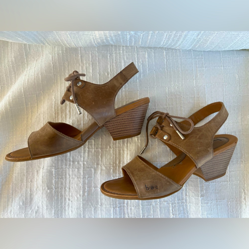Lace Up Block Heel Sandal